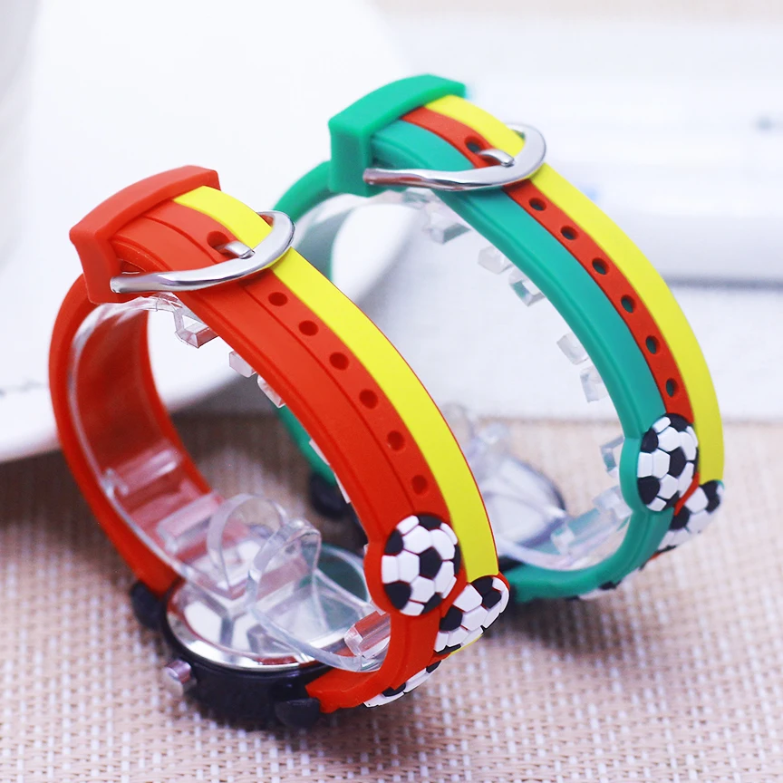 2024 new Cute cool children boys girls football silicone watches little kids students learn time simple 3-12years birthday gifts