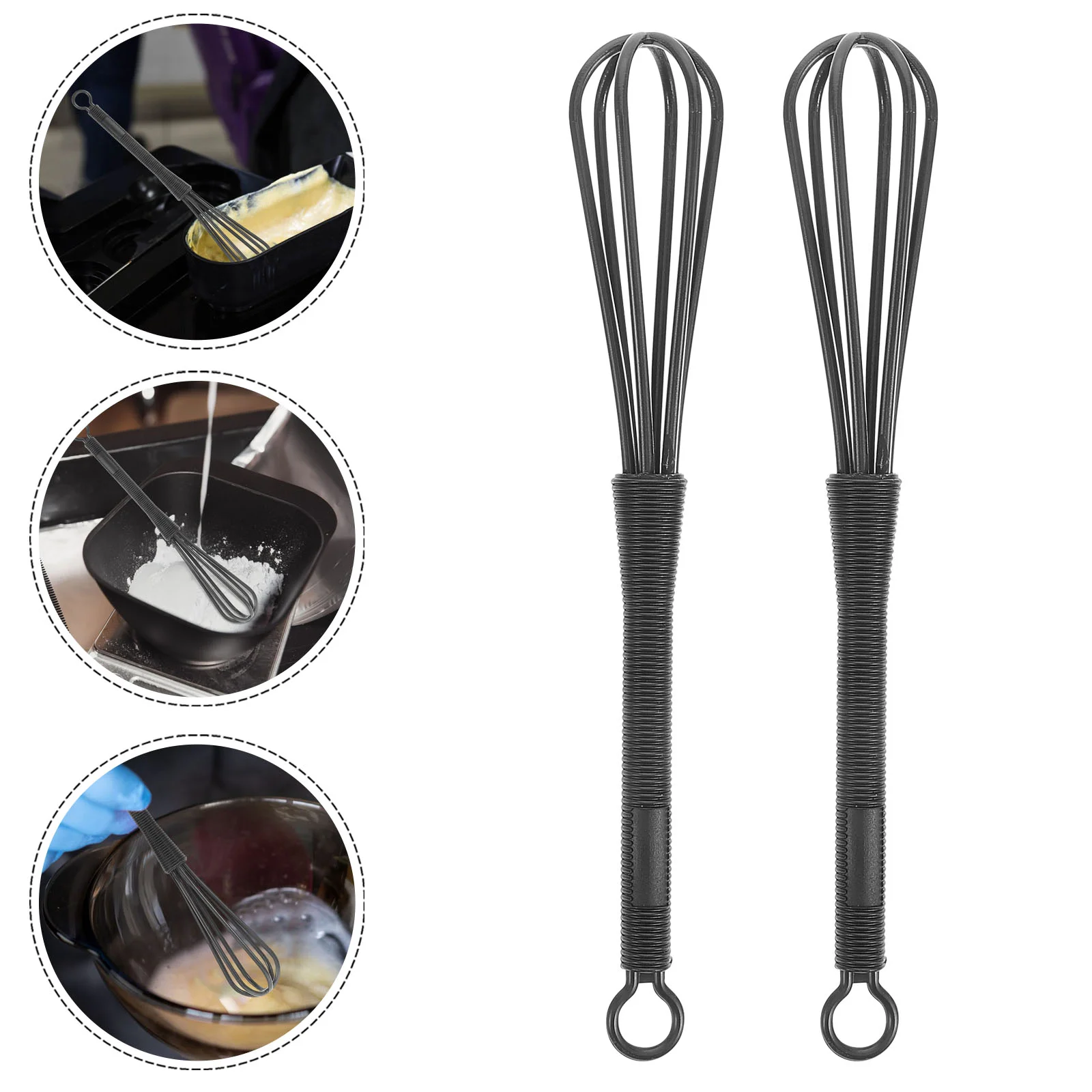 

5pcs Plastic Whisk Small Whisks For Cooking Hair Dye Mixing Whisk Versatile Kitchen Gadget Hair Color Mixer Multifunctional Whis