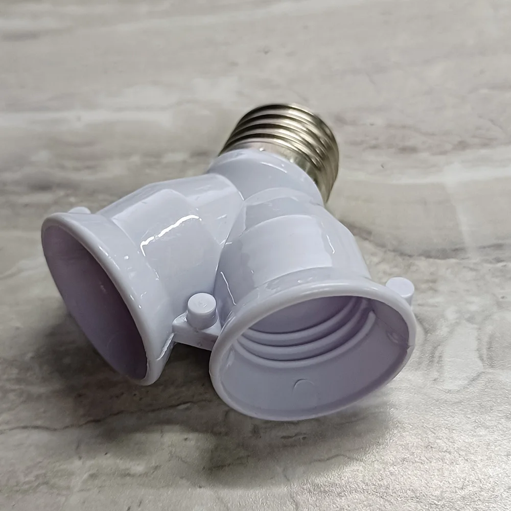 2 في 1 E27 المقبس الفاصل محول Y-شكل حامل مصباح محول المزدوج رؤساء مصباح حامل ضوء لمبة محول للداخلية #6