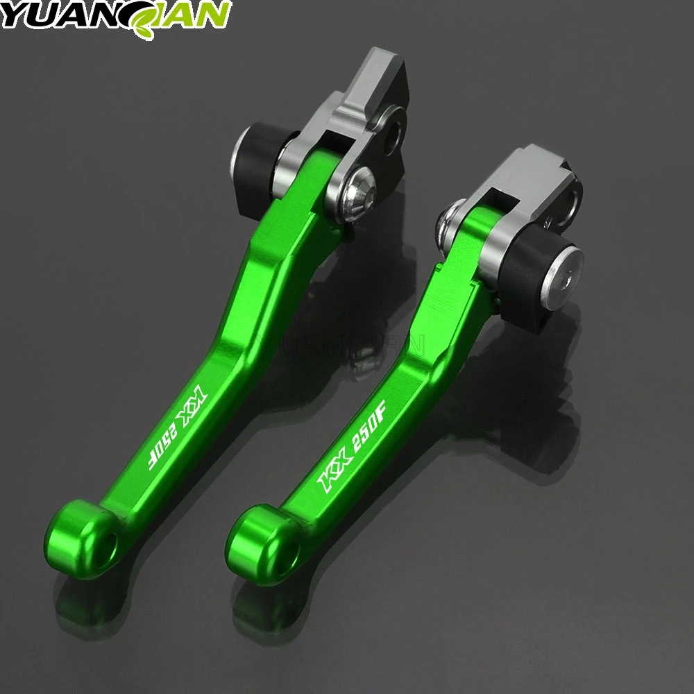 Palancas de mango de Motocross para bicicleta de cross, palanca de embrague de freno plegable para Kawasaki KX 250F KX250F 2005 2006 2007 2008 2009 2010 2011 2012