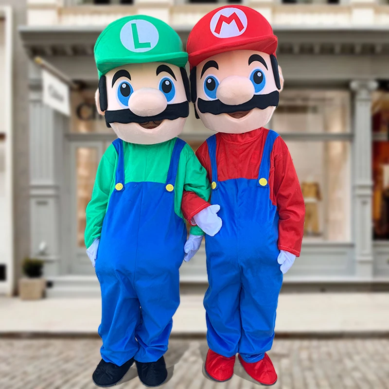 Disfraces de mascota de Anime Cosplay, muñecas para caminar reales personalizadas, accesorios de promoción para eventos, disfraz de mascota de dibujos animados de felpa para fiesta navideña