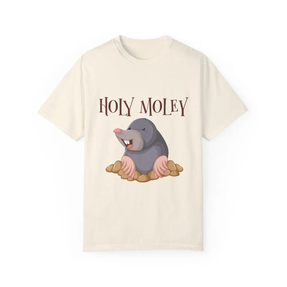 Holy Moley Funny T Shirt, Unisex Tee, Animal, Garden Mole, Nature Lovers Unisex T-shirts For Man Woman Short Summer Tees