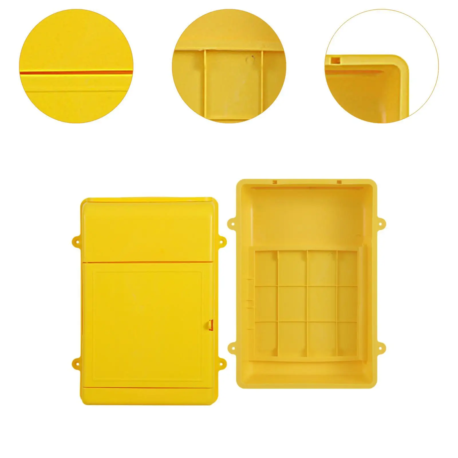 صندوق بريد معلق على الحائط قابل للقفل، صندوق بريد متعدد الاستخدامات، صندوق تبرع لحامل الصحف، تركيب بسيط وخفيف الوزن