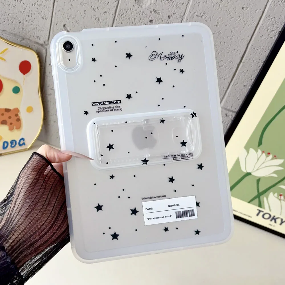 Cute Cartoon Printed TPU Case for iPad Air 13 M2-M4 with Stand Cover Compatible with iPad pro 12.9 2018-2022 / pro 13 M4 M5-I08