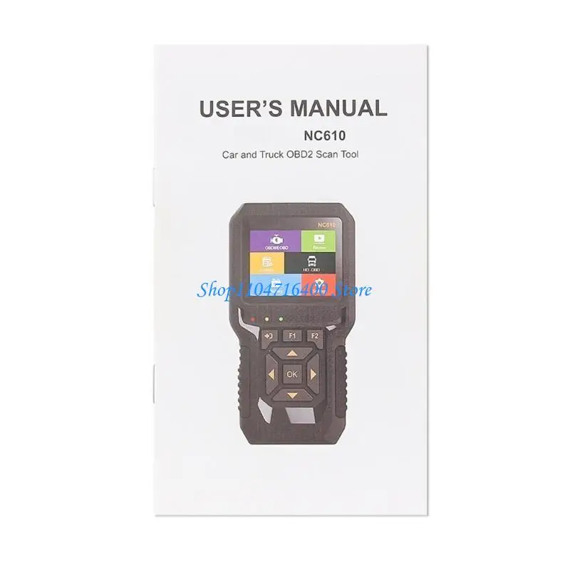 y1gd NC610 OBD Scanner Auto Engine Light Fault Code Reader Multi-language Diagnostic Scanner with Digital Display for Vehicle