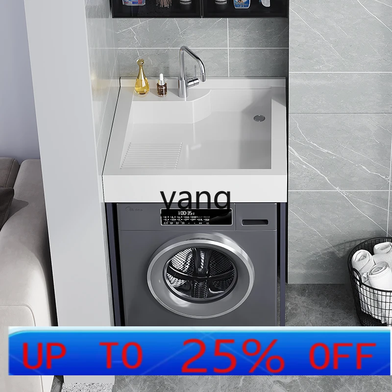 Combinación LMM con lavabo, mueble de lavandería complementario