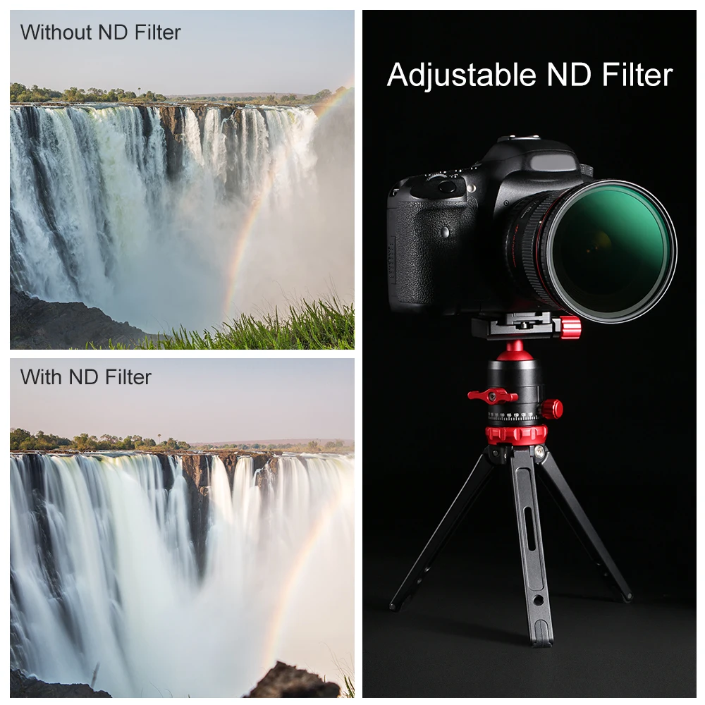 K & F Concept ตัวแปร ND8-ND128 No X Cross HD ตัวกรองความหนาแน่น Neutral กันน้ำ37/43/49/52/62/ 67/72/77/82/86Mm 5Pcs