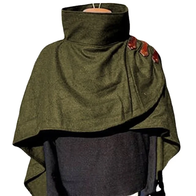 Halloween Costume Unisex Medieval Cosplay Gothic Assassin Cape