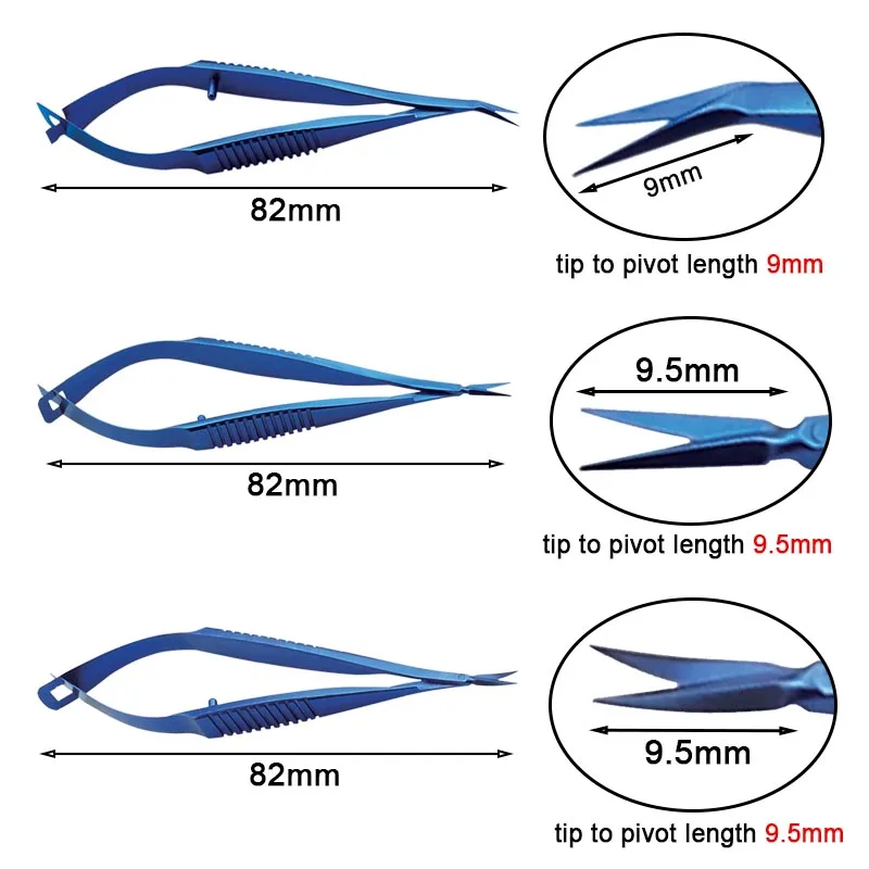 

1pcs Vannas Scissors Sharp Head Scissors Ophthalmic Surgical Instrument Titanium Alloy