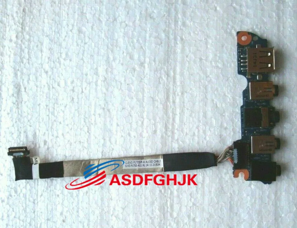 Original For Clevo P170EM P170SM P170HM Audio Sound USB Board with Cable 6-71-P1558-DA1 100% Perfect Work