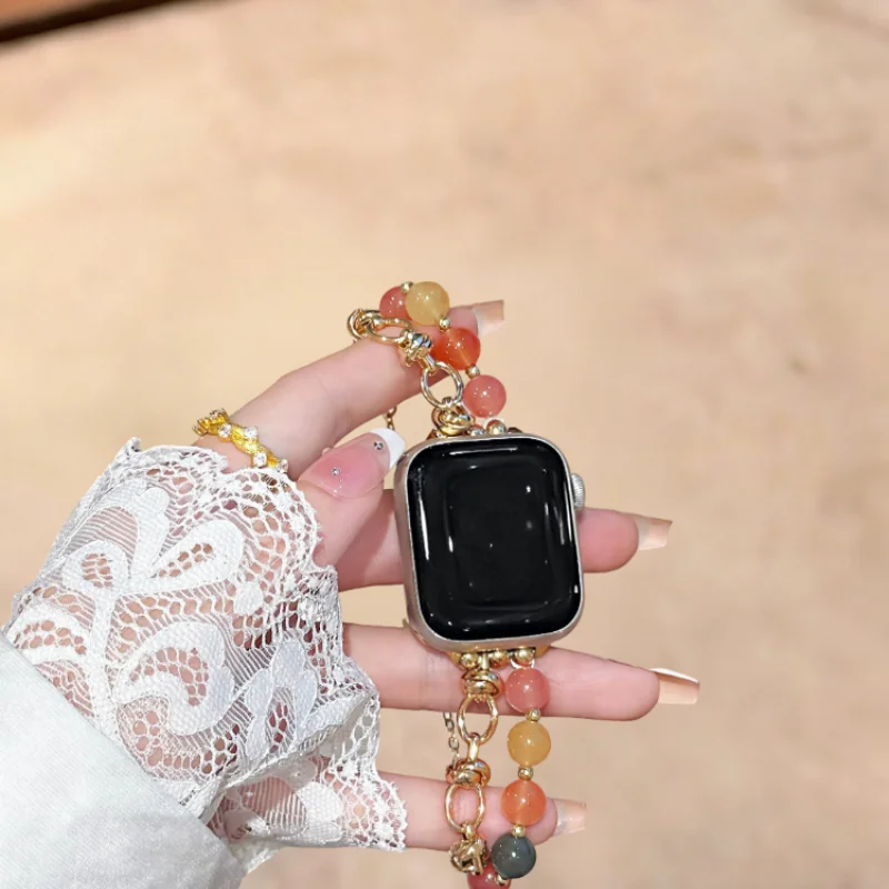

Retro luxury style watch strap compatible with iWatch watch strap 38mm 40mm 41mm 42mm 44mm 45mm 49mm fashionable handmade watch