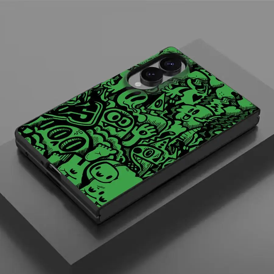 Graffiti Black Case for Samsung Galaxy Z Fold 8 ZFold8 ZFold Wide Fold8 Phone Cover