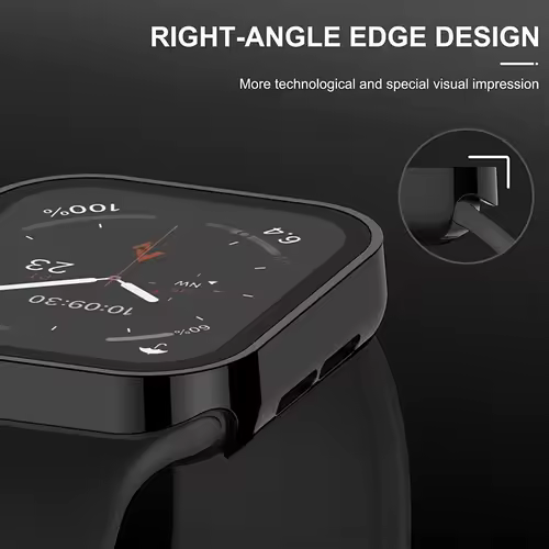 Glass+Case For Apple Watch 42 46mm 45mm 41 49 44mm 40 mm straight edge Screen Protector Cover Case iWatch SE 6 7 8 9 10 11 Ultra - Image 5