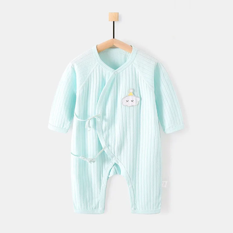 Newborn Clothes Baby Girl Romper 100% Cotton Soft Infant Underwear Sleepwear Long Sleeve Toddler Jumpsuit Climbing Suit A754