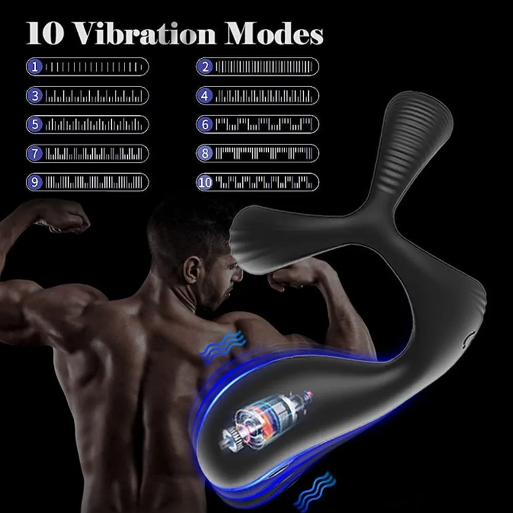 HESEKS Male Masturbation Cup Glans Vibrator Penis Exerciser Massager Adjustable Delayed Ejaculation Trainer Sex Toy For Men