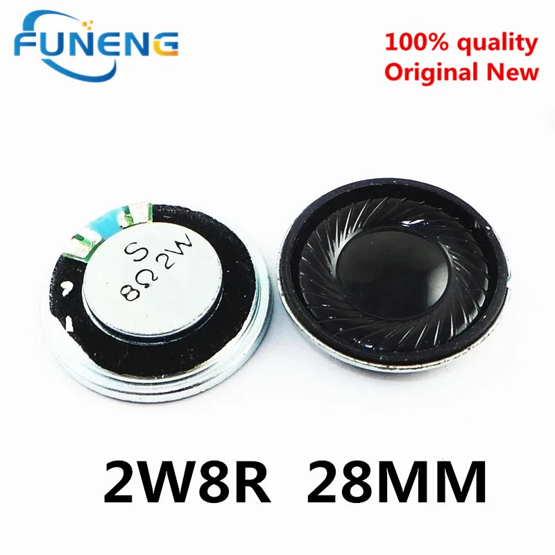 5pcs/lot original 2W 8R 28MM Ultra-thin Mini speaker 8 ohms 2 watt 2W 8R speaker Diameter 2.8CM thickness 5MM