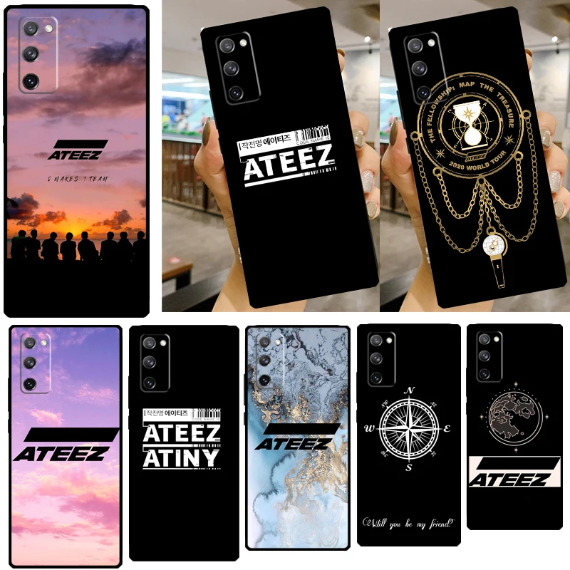 KPOP ATEEZ Logo Case For Samsung Galaxy S21 S22 Ultra S8 S9 S10 Plus Note 10 Note 20 Ultra S20 FE Cover