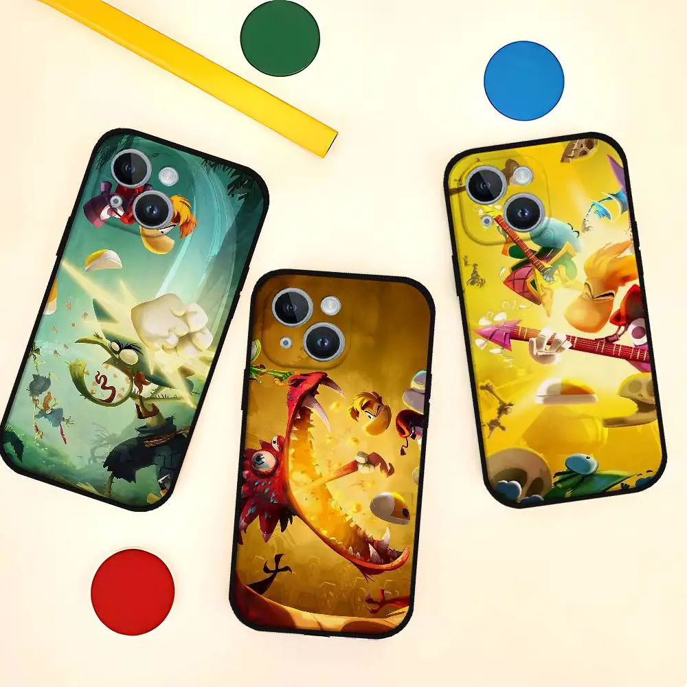 حافظة هاتف Rayman Legends Game ناعمة من مادة TPU صديقة للبشرة لهاتف IPhone 17/16/15/14/13/12/11 Series: PRO، MAX، PLUS، Mini