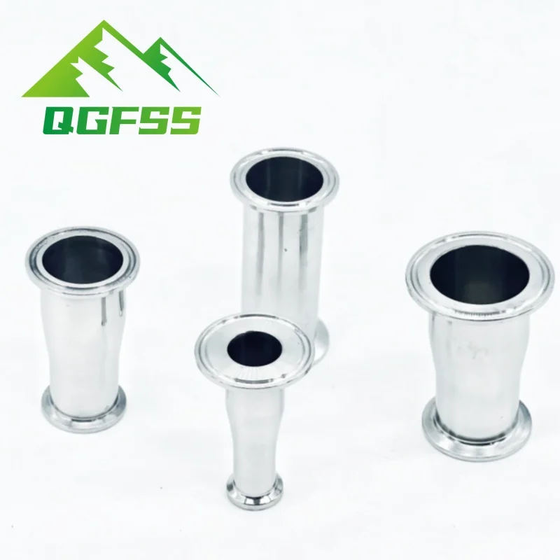 

O/D 19/25/32/38/45/51/63/76/89/102mm Reducer SS304 Stainless Steel Sanitary Ferrule 50.5-119mm Concentic Pipe Fitting Tri Clamp