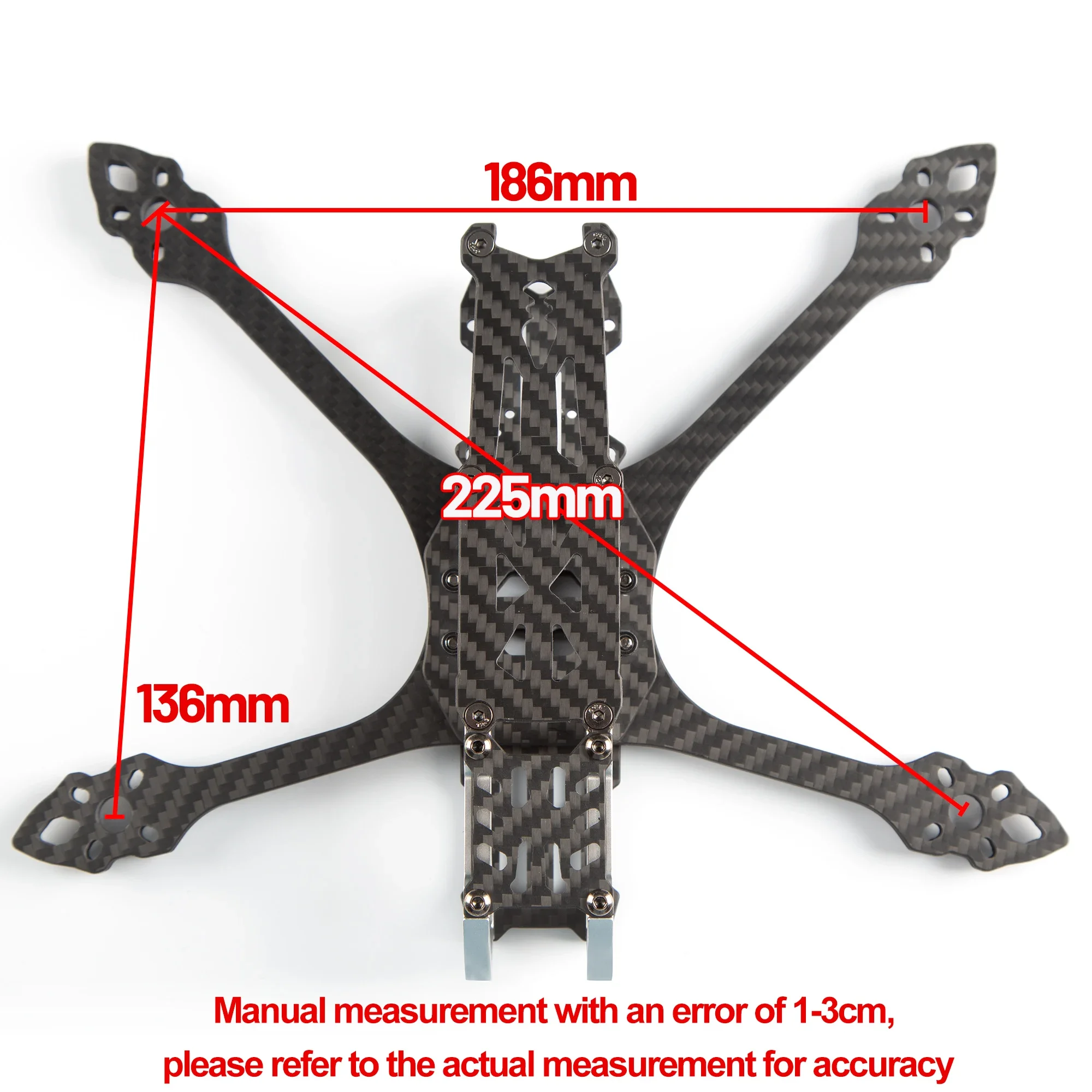 

MK5 Mark5 HD Frame Kit 5 дюймов 225 мм Wheelbase Карбоновая рама для фристайлов Racing RC DIY FPV Racing Drone Mark 5