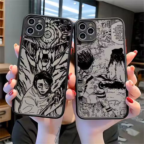 Anime Black Jujutsu Kaisens Phone Case Oppo Reno14 Reno13 Reno8 Reno7 Reno6 Reno5 Reno4 3 2 T F Pro 4G 5G Matte Clear Back Cover