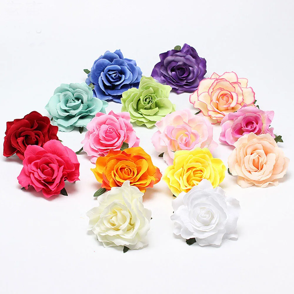 Exquisite Rose Flower Hairpin Fashion Hair Clip Multicolor Flower Brooch Wedding Bridesmaid Party Accessories Hair Clip