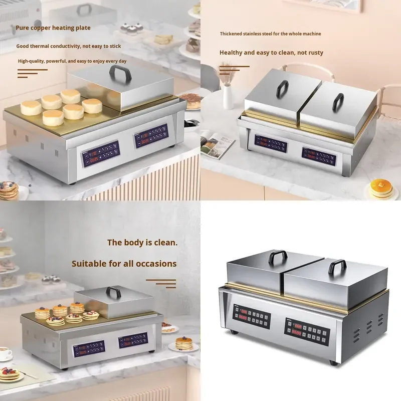 Commercial Multifunctional Snack Machine for Japanese Copper Drum Baked Pancakes Souffle Internet Famous New 220V for Andiwei