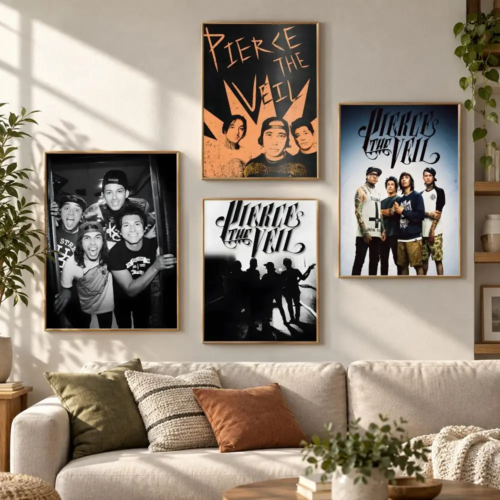 Pierce the Veil Rock Band Album Emo Music Aesthetic Poster Aesthetic Art Print for Bedroom & Living Room Decor, Unframed