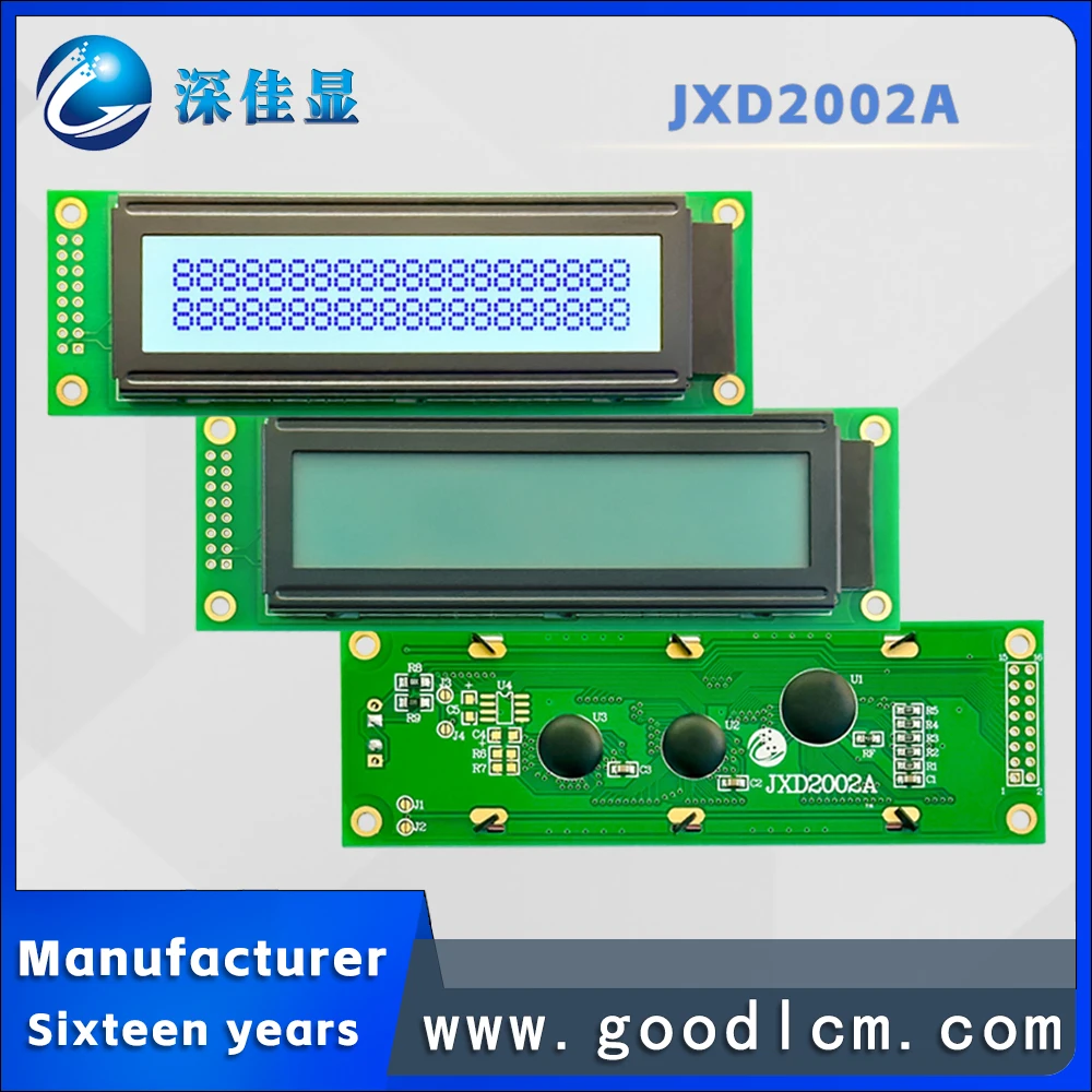 2002A charakter LCD Display modul 20 * 02lcm LCD modul HD44780 oder ST7066 stick STN grau bildschirm blau zeichen