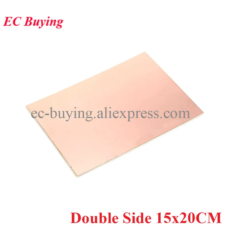 FR4 PCB 15*20cm Double Side Copper Clad plate DIY PCB Kit Laminate Circuit Board 15x20cm