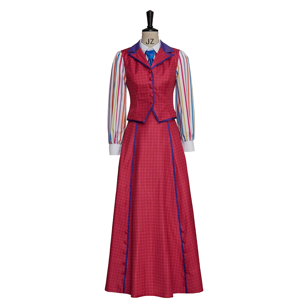 Newsies Katherine Plumber Cosplay Kostüm Katherine Reporter Anzug Musical Bühne Kleid Frauen Halloween Karneval Outfit