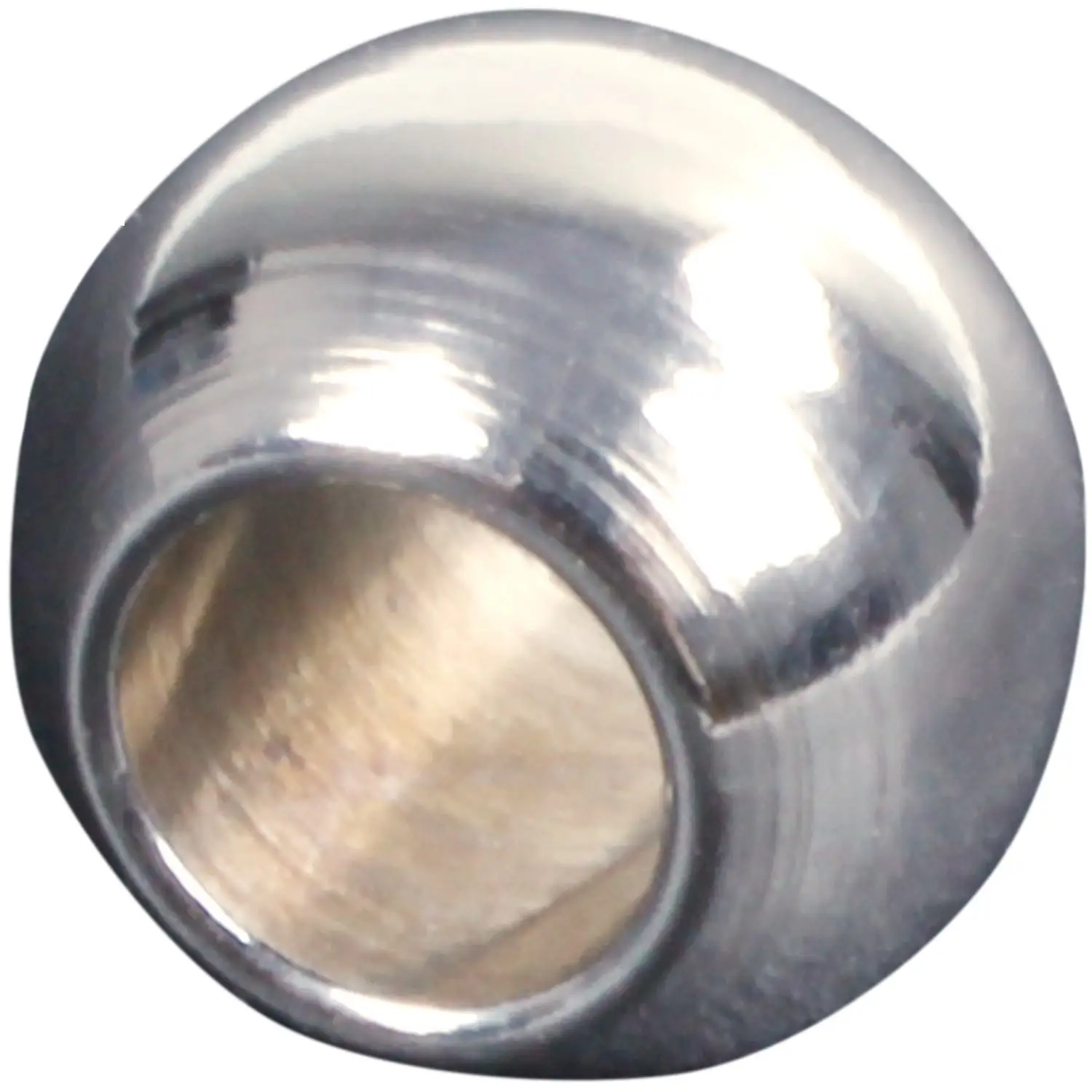 

ABQR 1 bag / 20 pieces Stainless Steel Beads of Metal Craft Beads Size 6mm for Jewelry Creation Jewelry Accessory