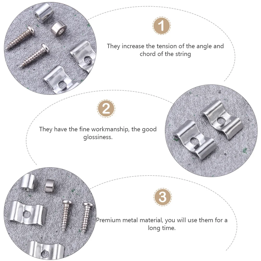 

20 Sets Electric Guitar String Buckle Head Hardware Machine Heads Accessories Headstock