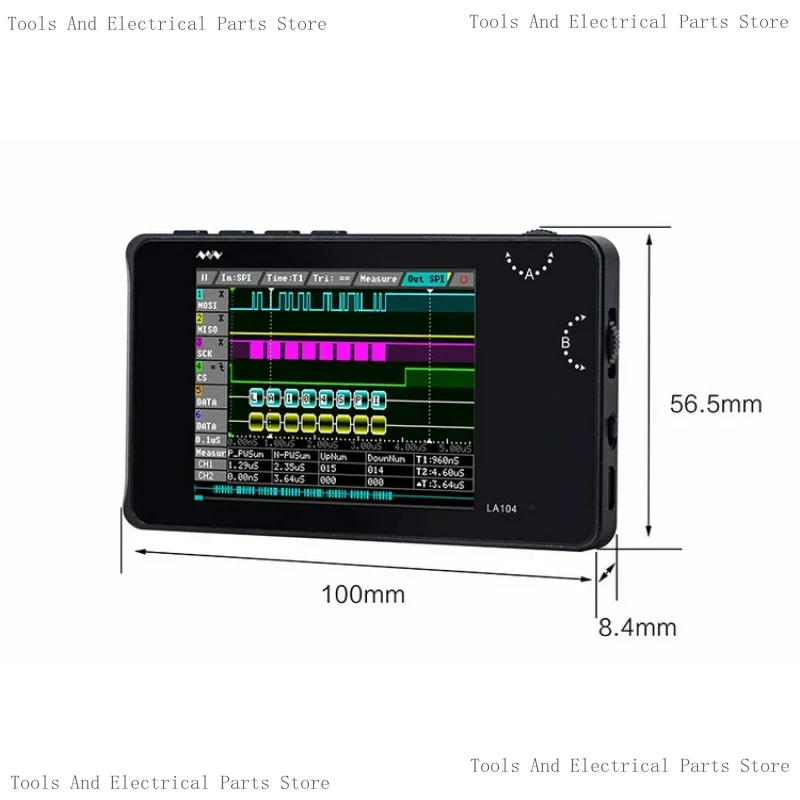 محلل المنطق LA104 بروتوكول الحافلة بأربع قنوات مفتوح المصدر 100 ميجا هرتز أخذ العينات #4