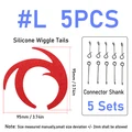 5pcs red L