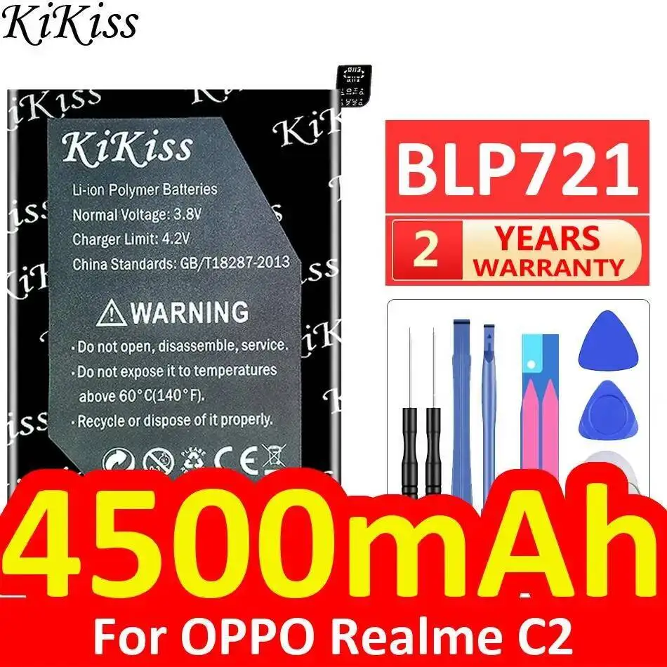 

For Oppo Realme C2 High Performance Mobile Phone Battery BLP721 4500Mah