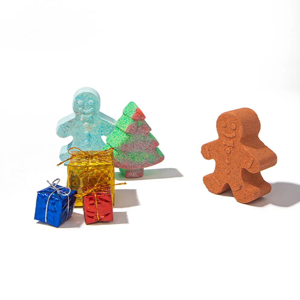 

Набор из 6 штук: Натуральная соль для ванн с имбирем, безопасная для кожи, для рождественских ванн и душа