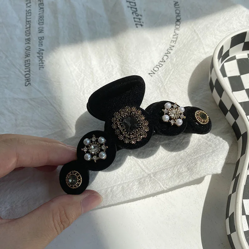 Barokowy kryształ spinki do włosów biżuteria dla kobiet chiński butik stroik luksusowe Handmade klejnot akcesoria do włosów spinki do włosów hurtowych