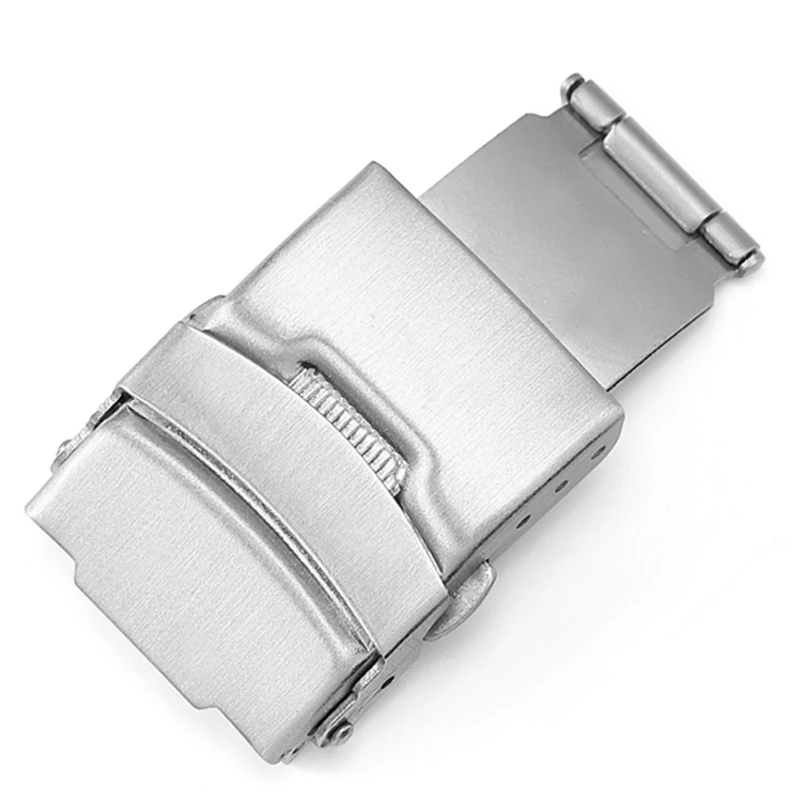 Stainless Steel Clasp for Seiko Metal Leather Silicone Watchband Double Safety Buckle 14/16/18/20/22/24/26mm Strap Accessories