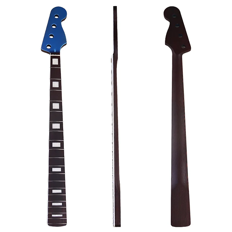 

4 string 20 frets black matte chicken wing wood bass neck handle four string DIY electric bass parts