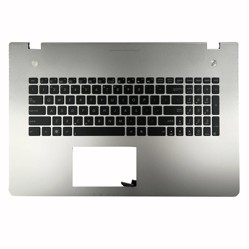 New US FOR ASUS N76VZ  N76S N76VJ N76V N76VM N76 N76VB Laptop keyboard With C shell backlighting silver Palmrest