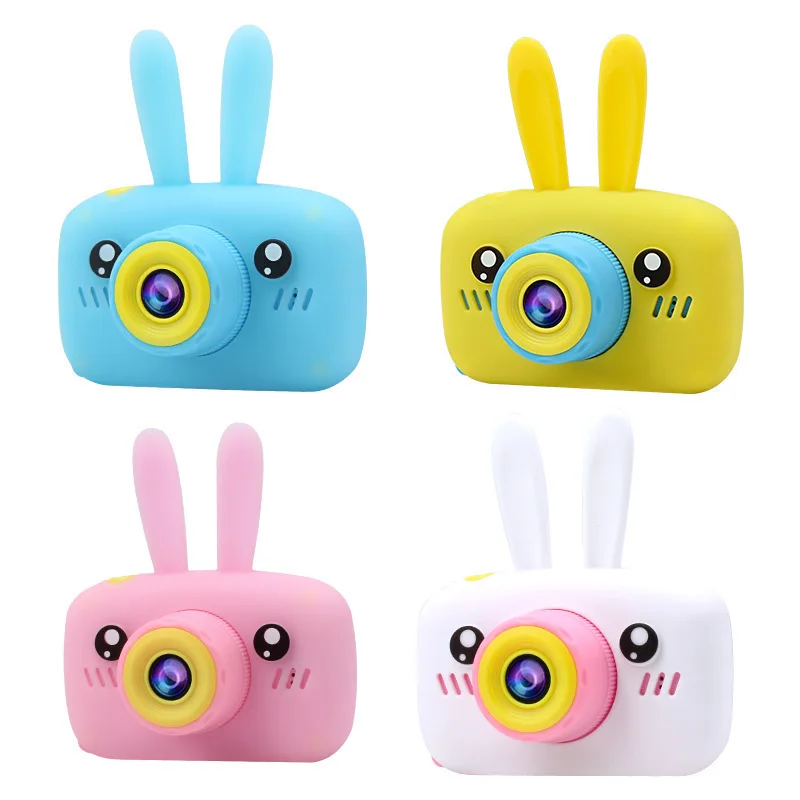 Cartoon Rabbit Camera Toys for Kids 2 Inch HD Screen Educational Toys Portable Video Digital Camera SLR Camera For Children Gift