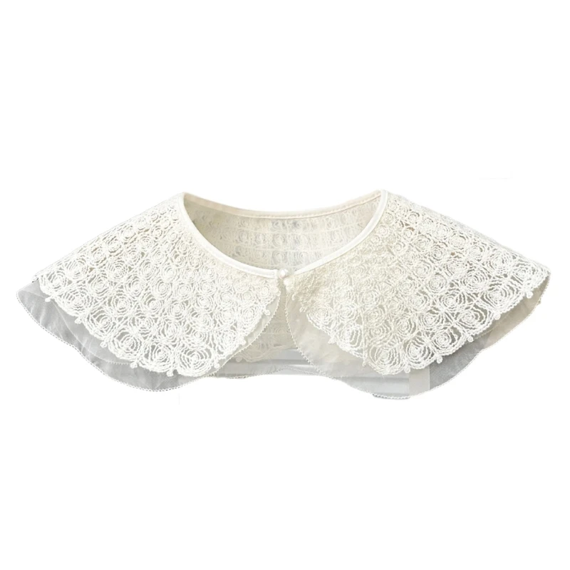 

Embroidery Collars Shawl False Collar for Sweater Shirt Detachable Collar Dropship