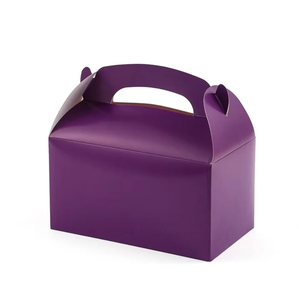 10/30/50PCS Griff Leckerli Box Keks Backpapier Süßigkeiten Cookie Box für Gäste Geburtstag Party Rosa Leckereien Tasche Verpackung Gefälligkeiten – Detail 10