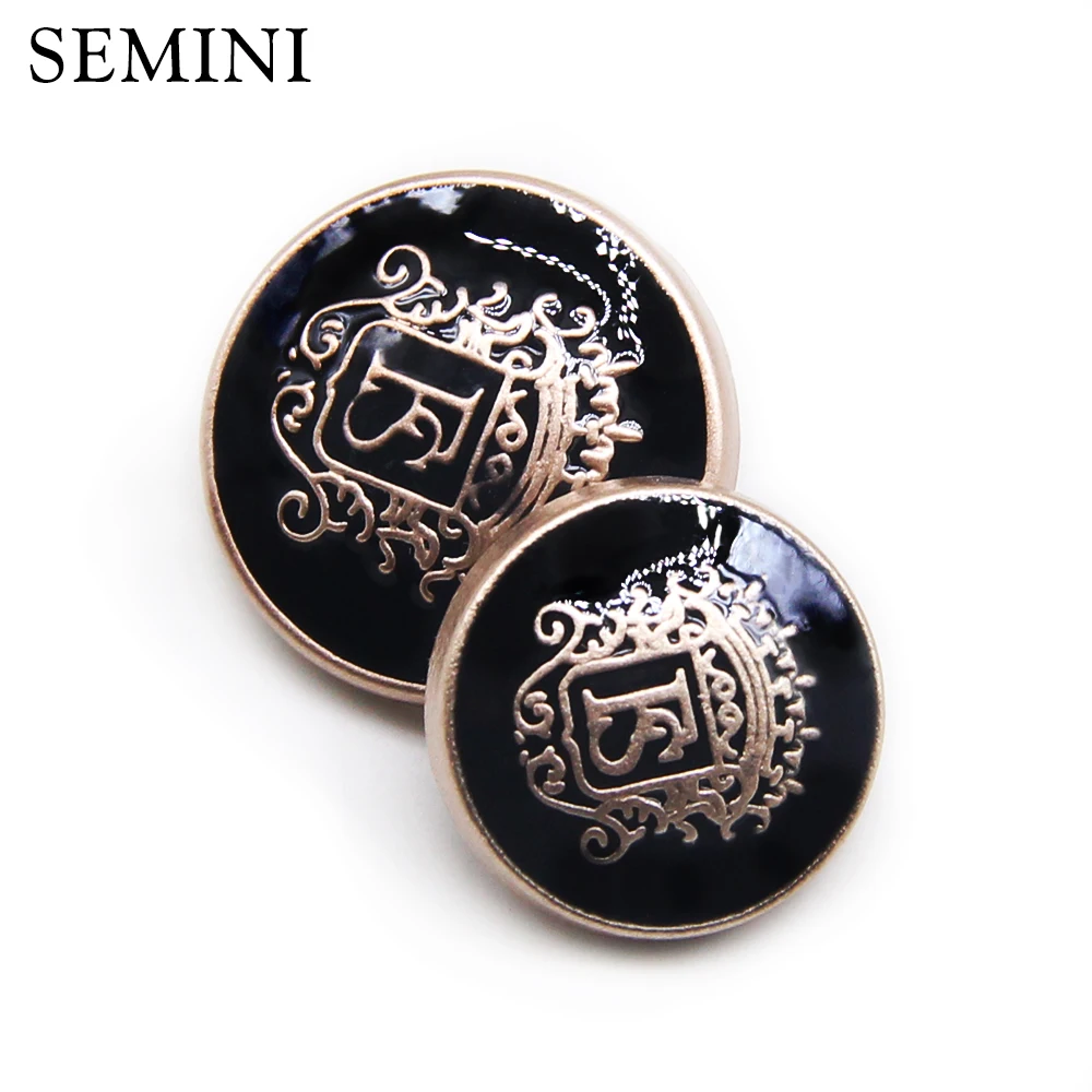 10pcs/lot New Fashion Classic Anchor Sewing Button Decorative Gold Buttons For Clothing Overcoat Uniform Suit DIY