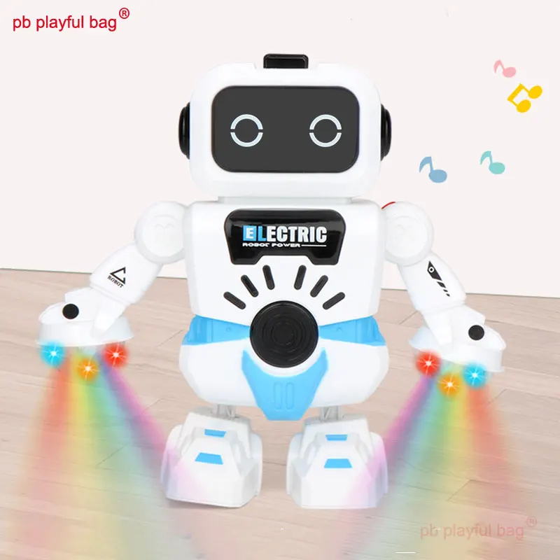 PB Playful Bag Electronic pet intelligent dancing robot model Music lighting Children\'s toys Interactive Christmas gifts VG44