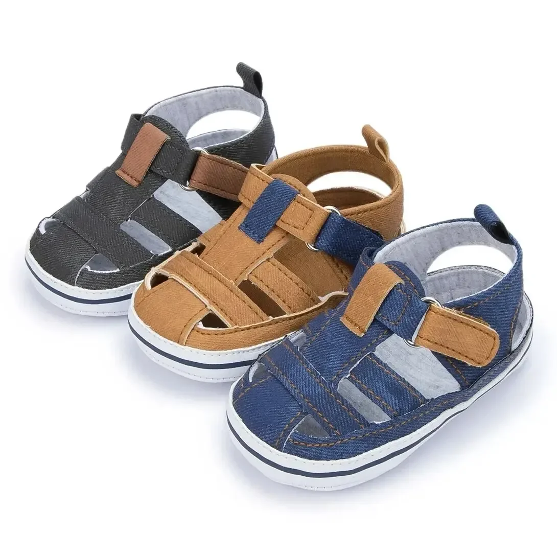 

Meckior Baby Canvas Casual Boy Shoes Anti-Slip Rubber Bottom Infant Toddler Newborn First Walker Baby Boy Girl First Sandals