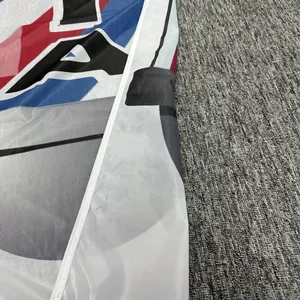 Berber dükkanı-reklam tüy afiş, ve %100 % polyester kumaş dayanıklı örgü 65x240 cm swooper bayrağı bayraktaki en büyük satışların 12'si bir - №7