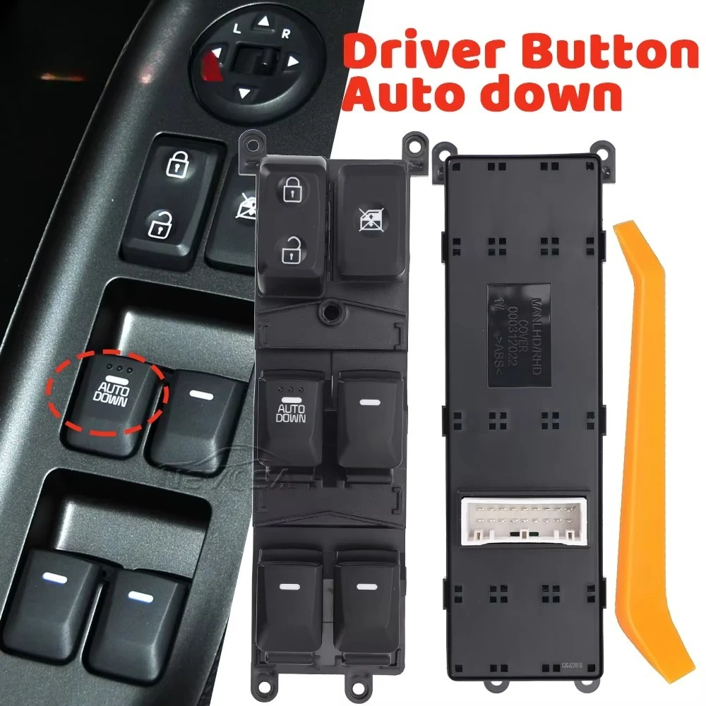 

Interruptor de Control de Ventana Eléctrica para Puerta Delantera/Trasera Izquierda/Derecha, para Kia Cerato K3 Forte 2014 2015