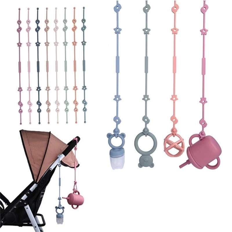 M76C لعبة أحزمة الأمان لكرسي مرتفع أسرة طفل لعبة زجاجة تسخير الأشرطة كأس الأشرطة الطفل هوة عضاضة الأشرطة #1